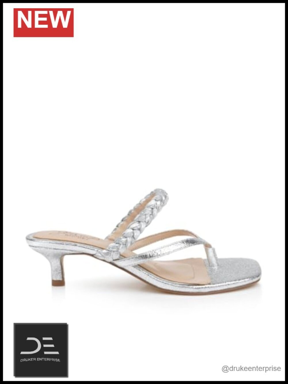 Extra Padded Kitten Heel Slingback Sandals Slip On Open Toe Formal